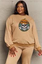 Simply Love Full Size Skull Graphic Sweatshirt Trendsi