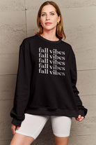 Simply Love Full Size FALL VIBES Graphic Sweatshirt Trendsi