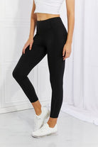 Leggings Depot Full Size Strengthen and Lengthen Reflective Dot Active Leggings Trendsi