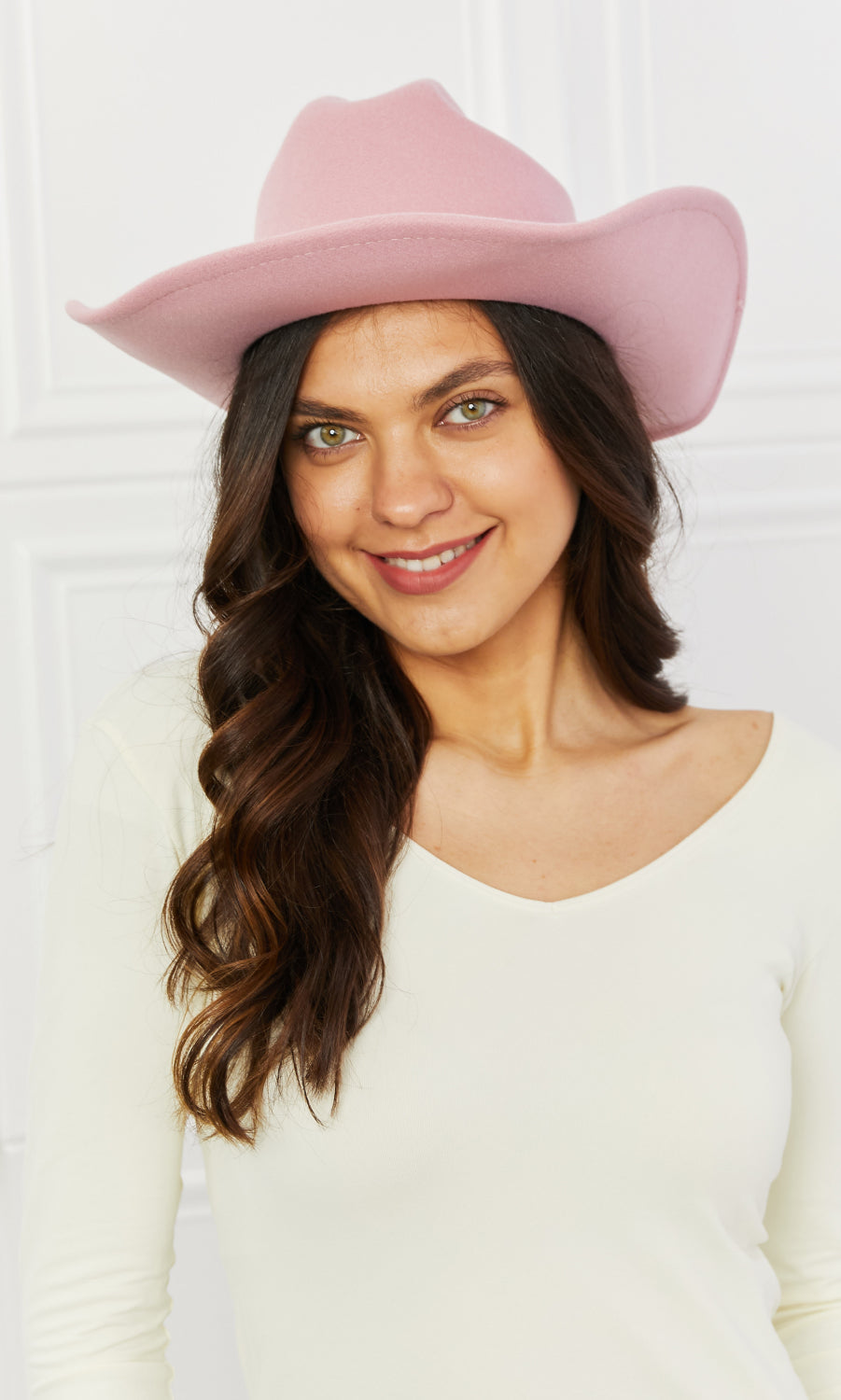 Fame Western Cutie Cowboy Hat in Pink Fame