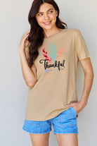 Simply Love Full Size THANKFUL Graphic T-Shirt Trendsi