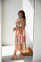 Painted Palette Midi Dress Ave Shops