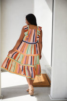 Painted Palette Midi Dress Ave Shops