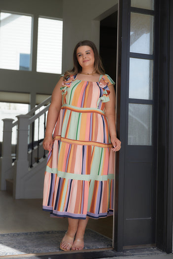 Painted Palette Midi Dress Ave Shops