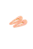 2 Pack Teardrop Hair Clip in Pink Shell Ave Shops