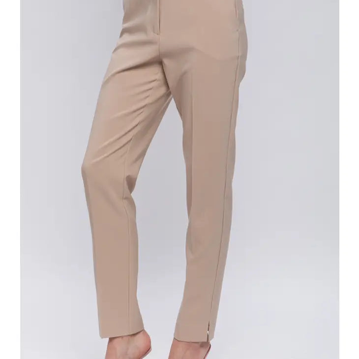 Woven Solid Formal Ankle Pants Trousers (Comes in 2 Colors) Penderié, Inc.