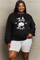 Simply Love Full Size TRICK OR TREAT Graphic Sweatshirt Trendsi