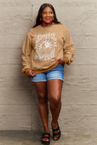 Simply Love Full Size POSITIVE ENERGY Graphic Sweatshirt Trendsi