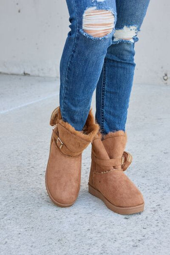 Forever Link Plush Thermal Flat Boots Trendsi