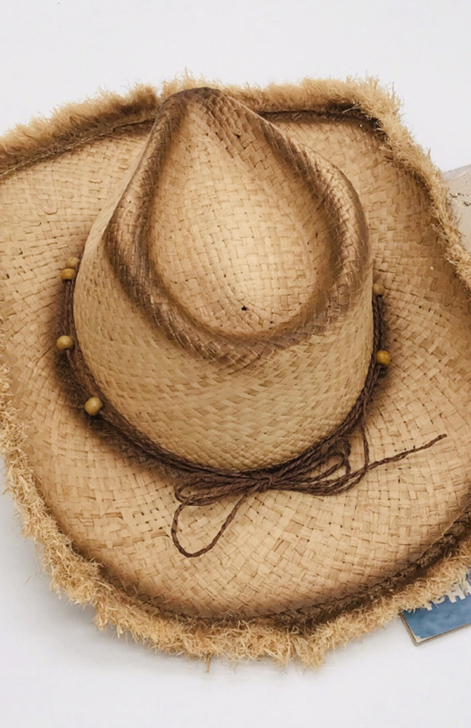 Raw Hem Wide Brim Straw Woven Hat Trendsi