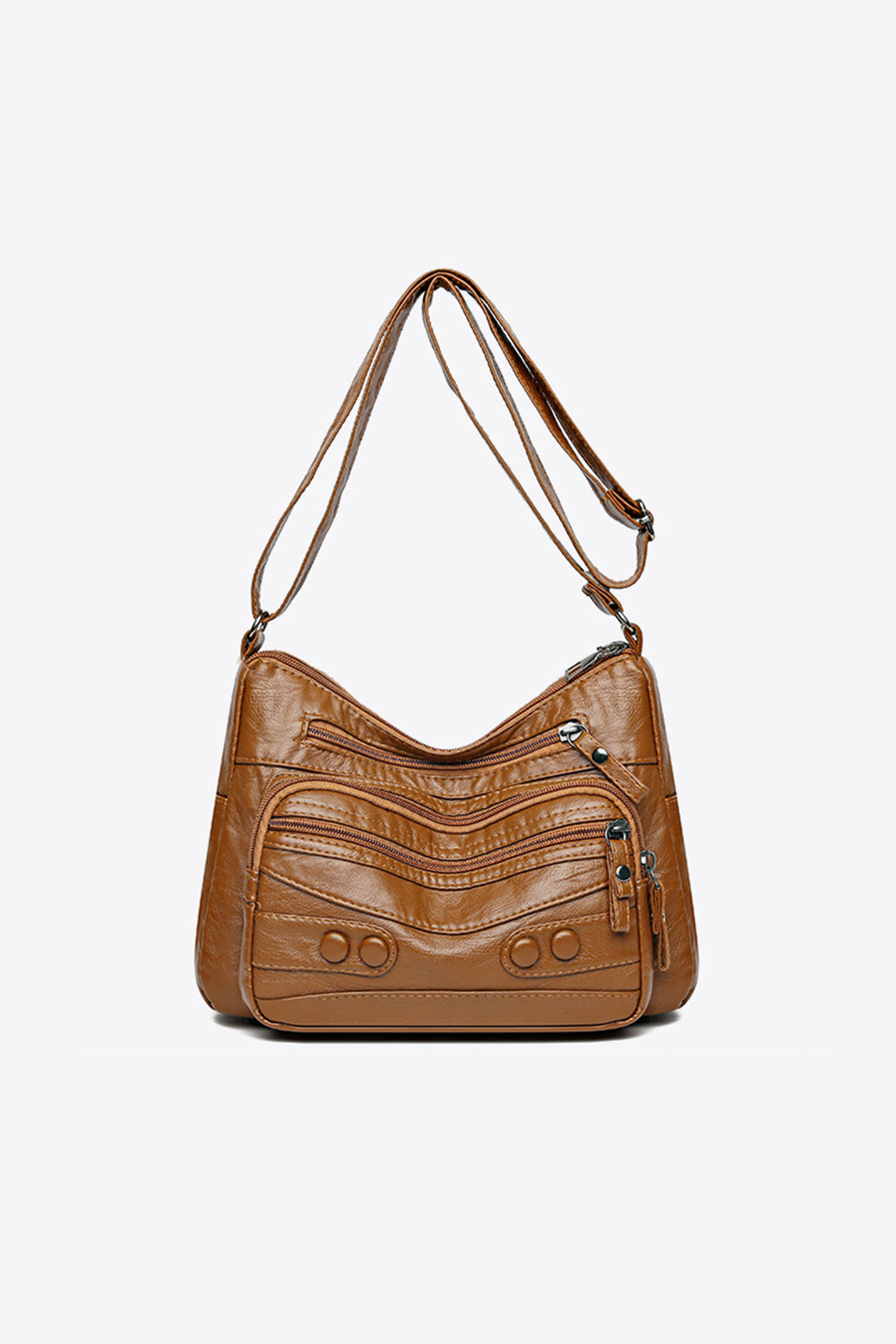 PU Leather Adjustable Strap Shoulder Bag Trendsi