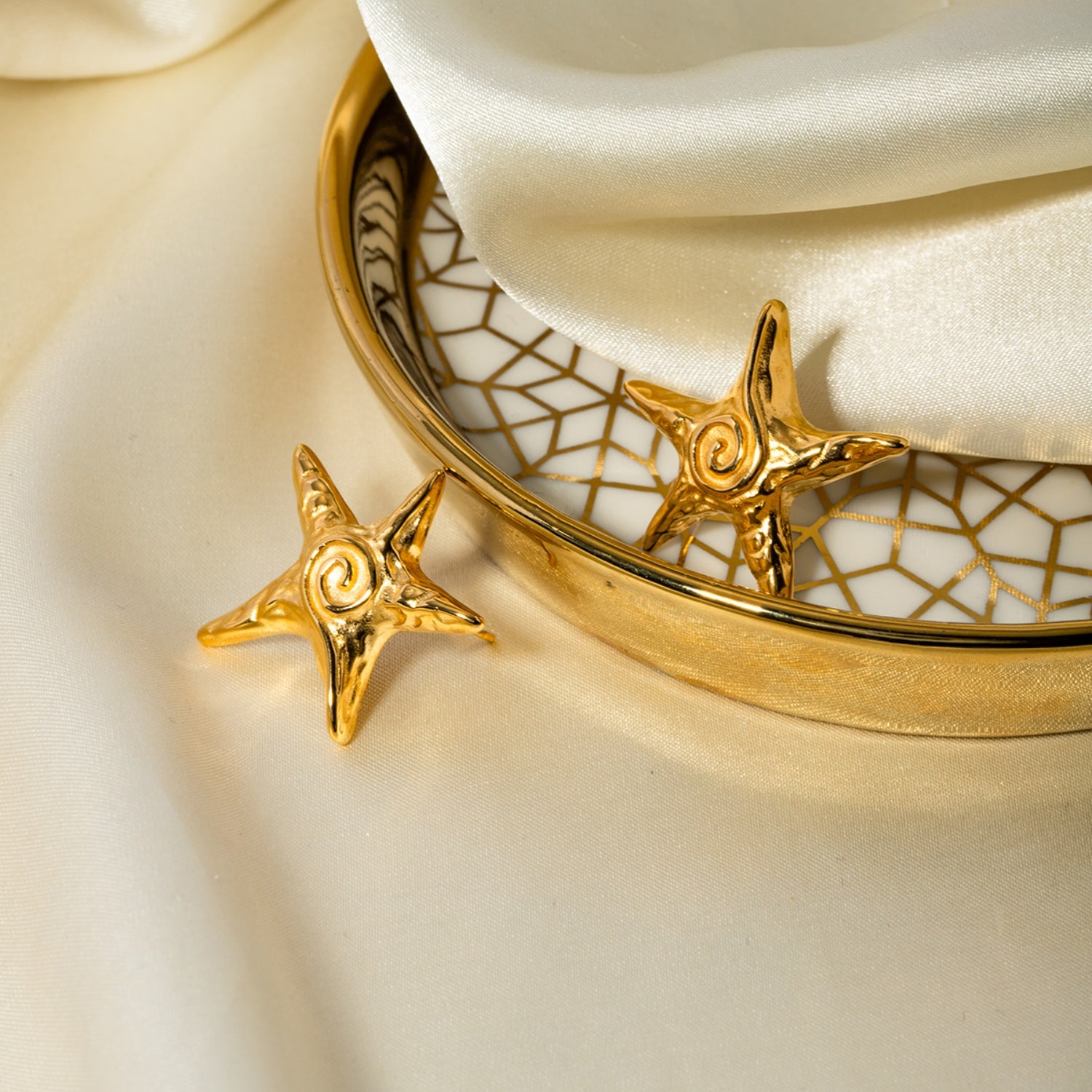 Stainless Steel Star Shape Earrings Trendsi