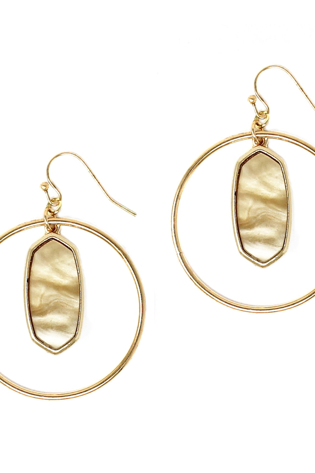 Kenzie Circle Drop Earrings Ellisonyoung.com