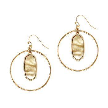 Kenzie Circle Drop Earrings Ellisonyoung.com