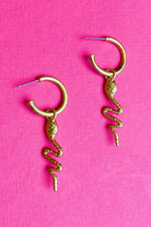 Viper Vibes Earrings, Gold Ellisonyoung.com