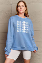 Simply Love Full Size FALL VIBES Graphic Sweatshirt Trendsi