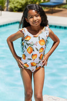 Marina West Swim Float On Ruffled One-Piece in Citrus Orange Marina West Swim