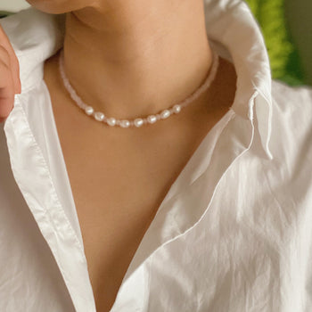 Freshwater Pearl Choker Necklace Ellisonyoung.com