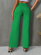 High Waist Straight Pants Trendsi