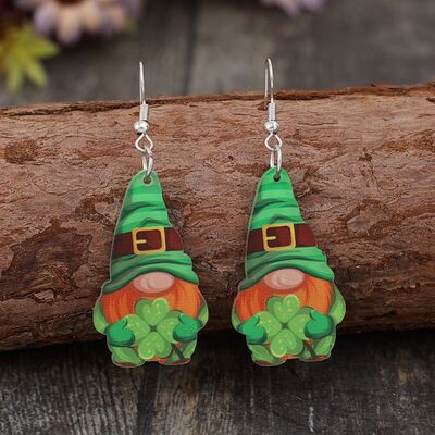 Wooden Alloy Dangle Earrings Trendsi