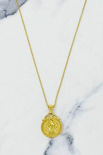 Feminine Coined Necklace Ellisonyoung.com