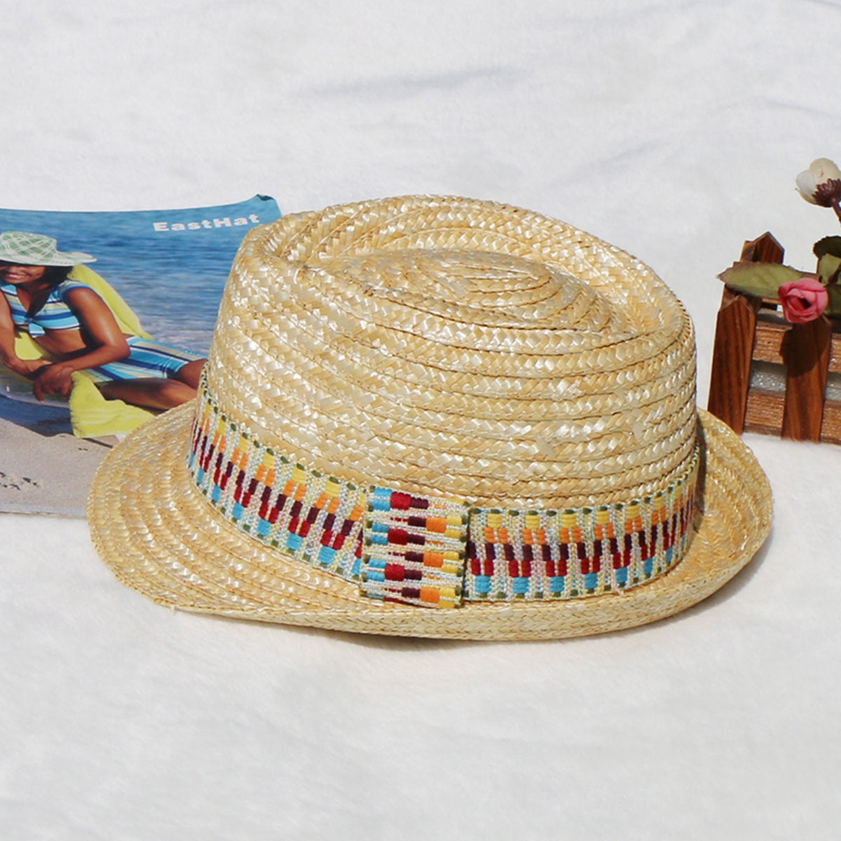 Short Brim Straw Woven Hat Trendsi