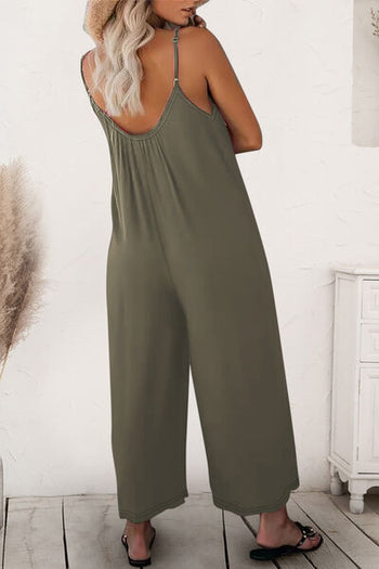 Scoop Neck Spaghetti Strap Jumpsuit Trendsi