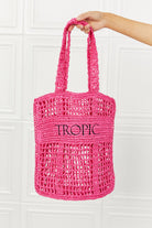 Fame Tropic Babe Staw Tote Bag Fame