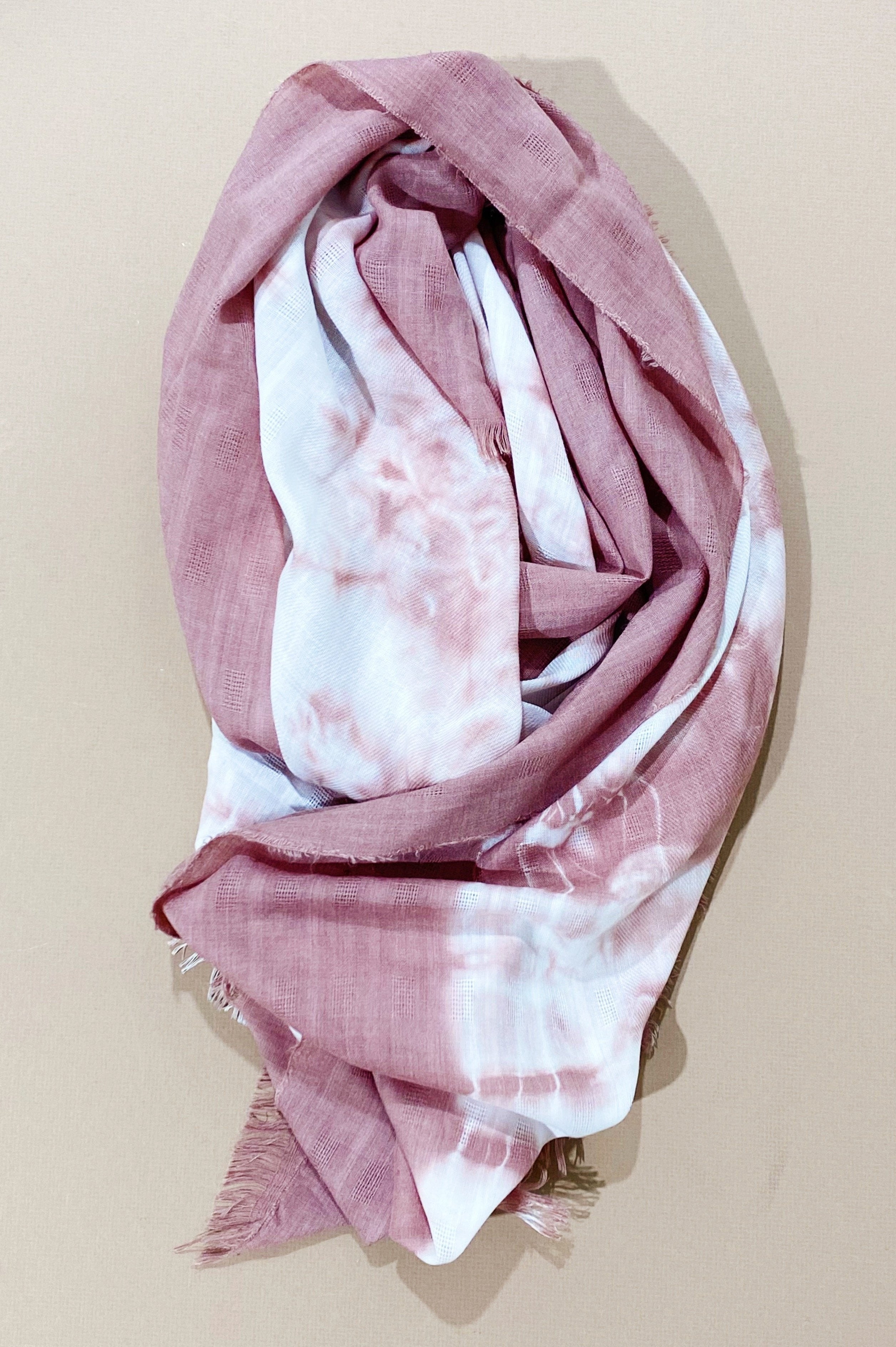 Nostalgic Fantasy Scarf in Tie Dye Mauve Ellisonyoung.com