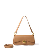 Jacqueline Leather Bag, Apricot Bob Oré