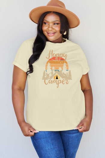 Simply Love Full Size HAPPY CAMPER Graphic T-Shirt Trendsi