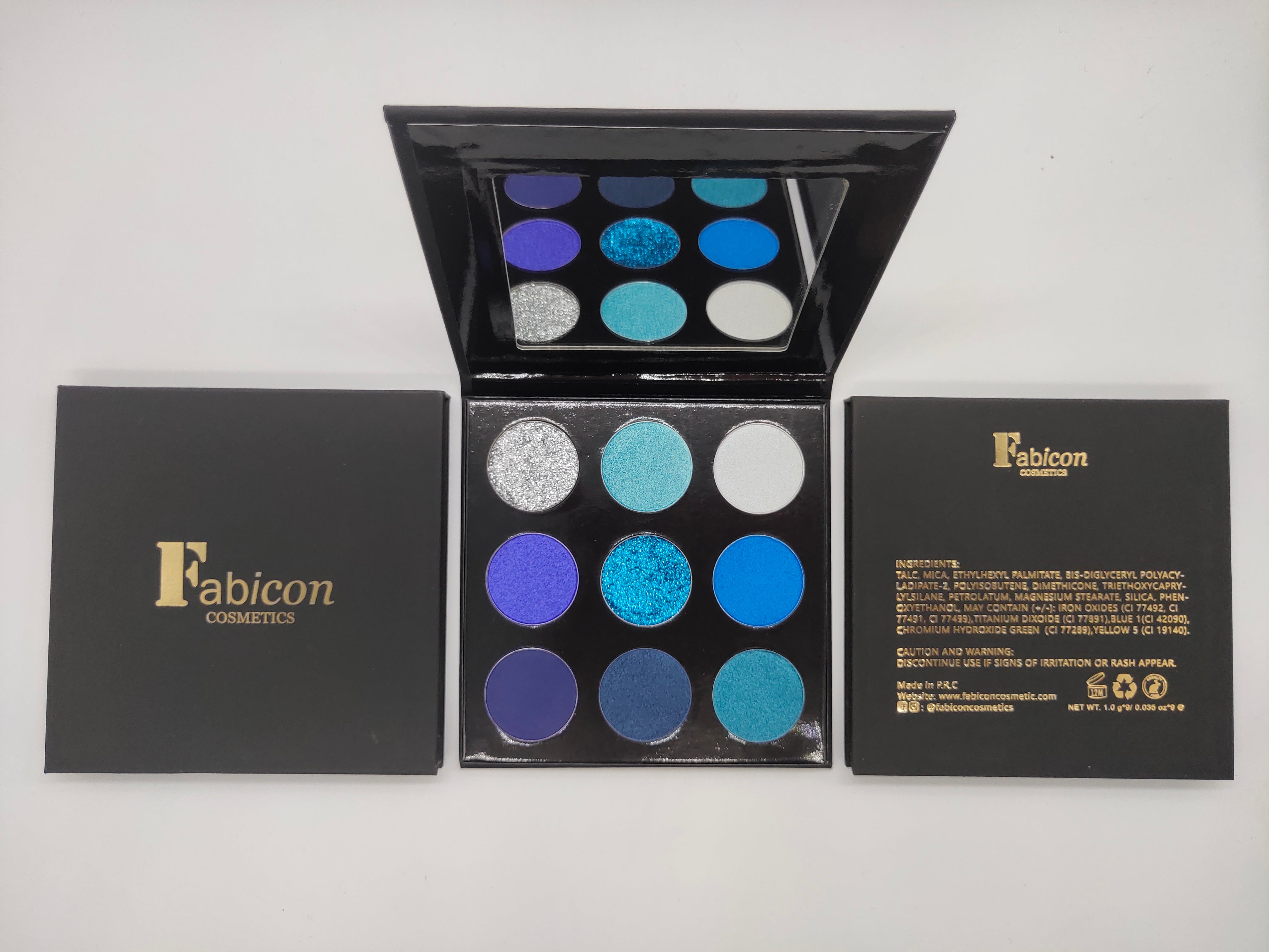 Blue Moon Eyeshadow Palette Fab Icon Cosmetics