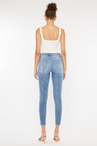 Kancan High Waist Cat's Whiskers Skinny Jeans Trendsi