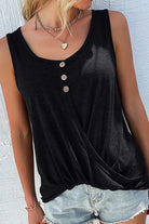 Scoop Neck Wide Strap Tank Trendsi