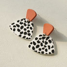 Geometric Contrast Acrylic Dangle Earrings Trendsi