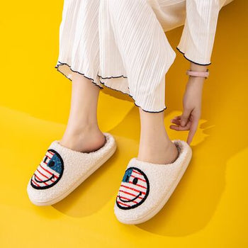 Melody Smiley Face Slippers Trendsi