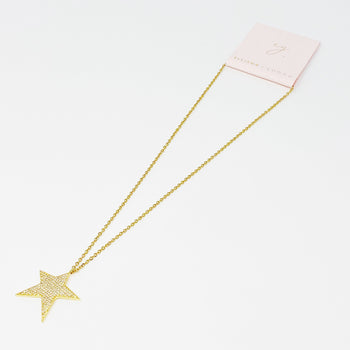 Lara Land Shiny Star Necklace Ellisonyoung.com