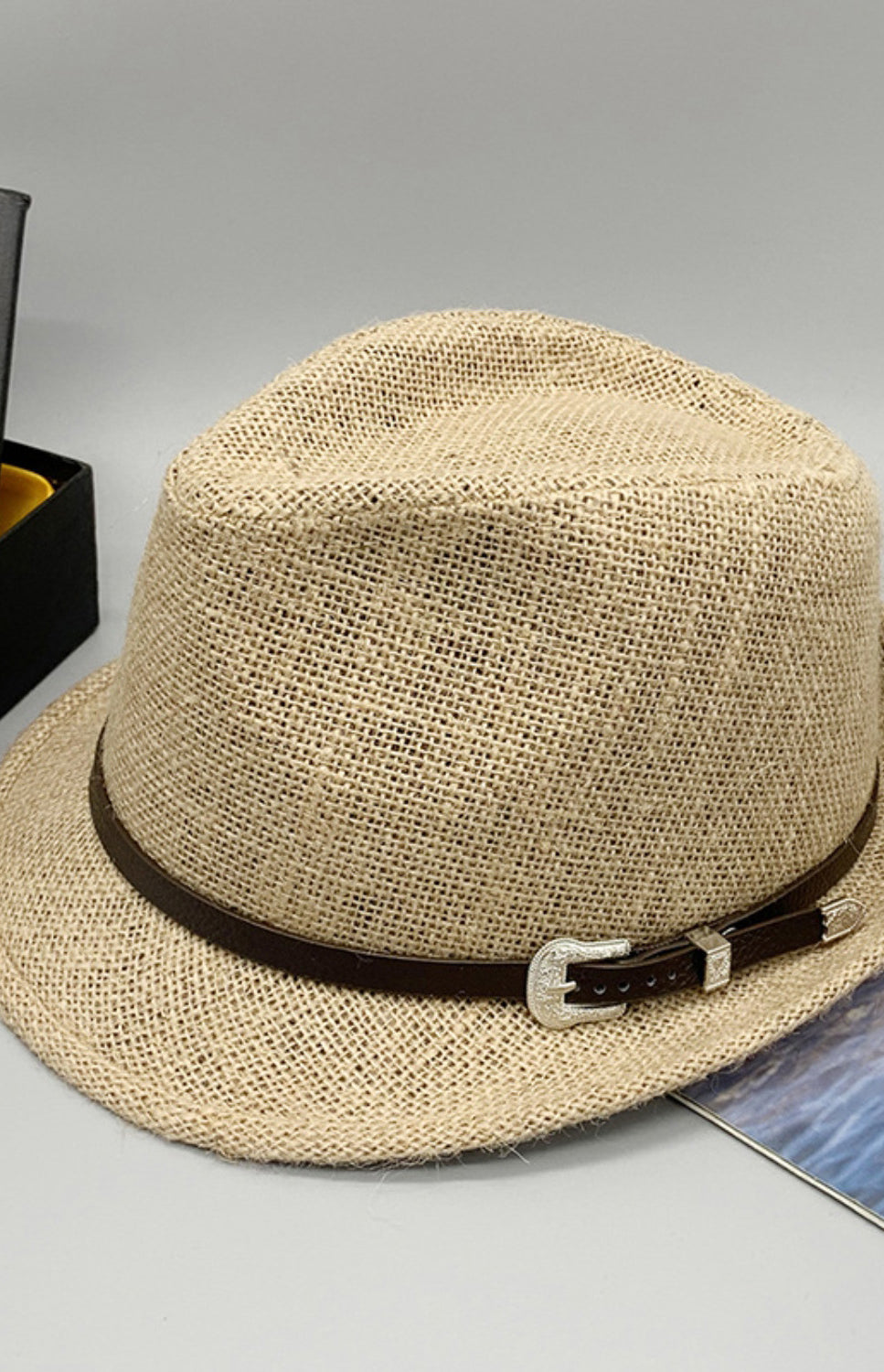 Short Brim Jute Cloth Hat Trendsi