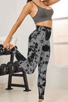 Tie-Dye High Waist Active Leggings Trendsi