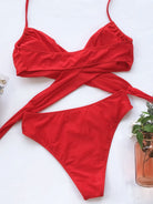 Halter Neck Two-Piece Bikini Set Trendsi