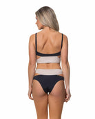 Candance Bikini Black and Beige set Lybethras Swimwear