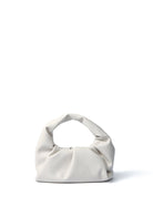 Marshmallow Croissant Bag in Soft Leather, White Bob Oré