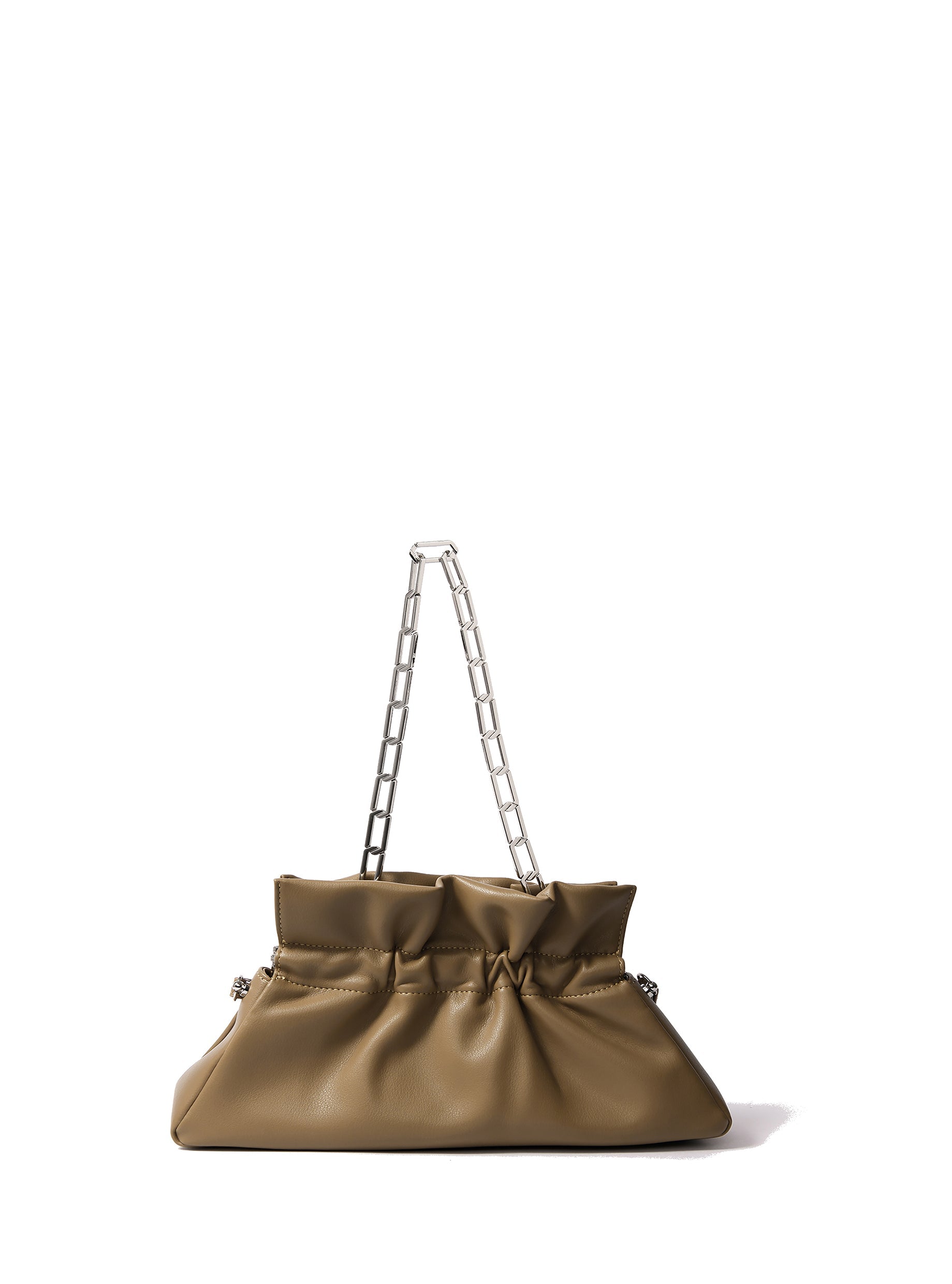 Mila Bag in Smooth Leather, Mustard Green Bob Oré