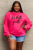 Simply Love Full Size IT'S FALL Y'ALL Graphic Sweatshirt Trendsi