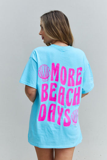 Sweet Claire "More Beach Days" Oversized Graphic T-Shirt Sweet Claire