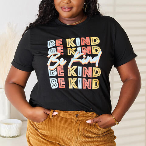 Simply Love BE KIND Graphic Round Neck T-Shirt Trendsi