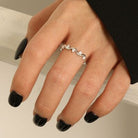 925 Sterling Silver Inlaid Zircon Ring Trendsi