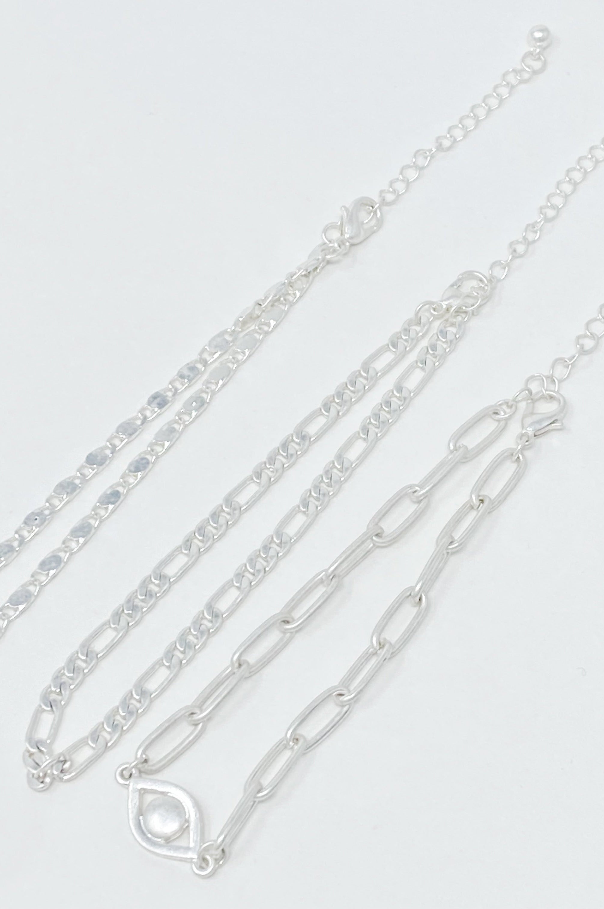 On Trend Chain Anklet, Set of 3 Ellisonyoung.com