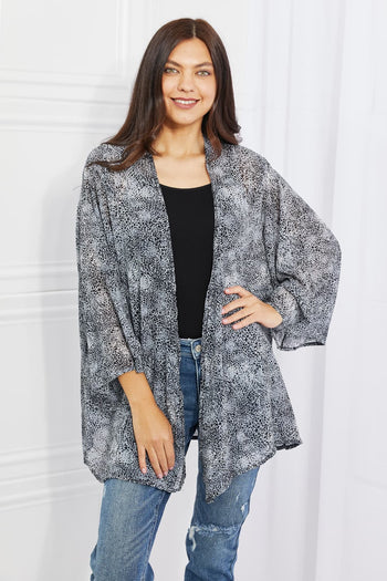 Melody Snake Print Chiffon Kimono Melody