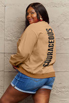 Simply Love Full Size COURAGEOUS Graphic Sweatshirt Trendsi